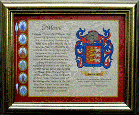Coat's of arms, clan crest and family crests