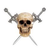 Resin Skull Sword Holder