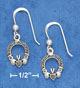 claddagh fish hook earrings