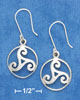 celtic triskle earrings